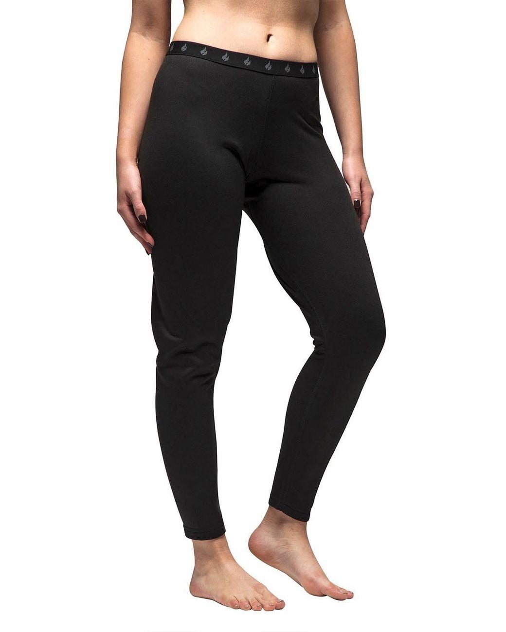 Heat Holders Black Fleece Lined Base Layer Thermal Long John Bottoms