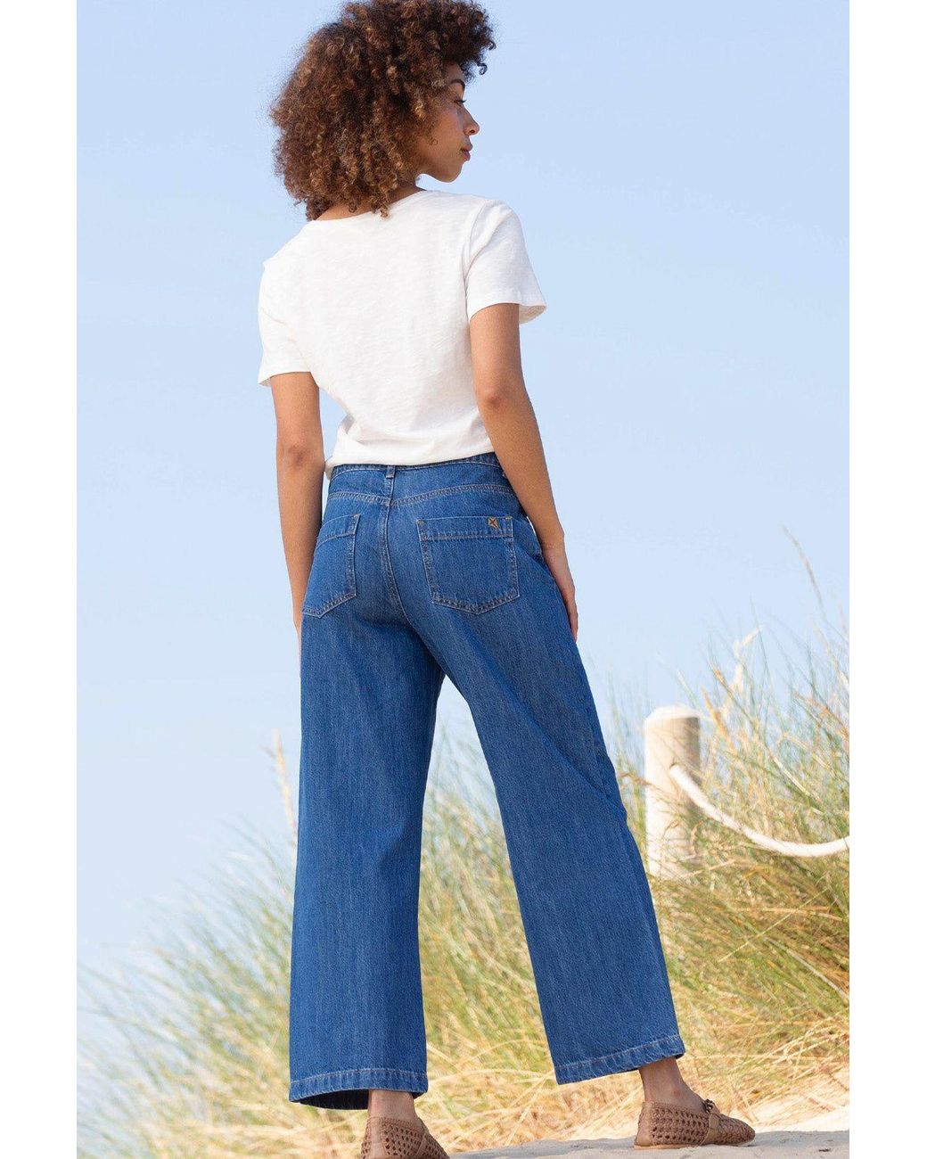Kite Blue Wareham Wide Leg Jeans