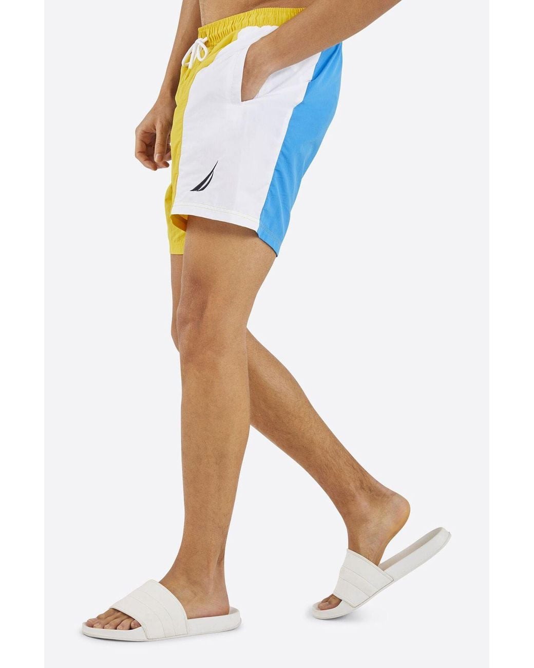 Nautica Blue 'Benson' 6" Swim Short for men