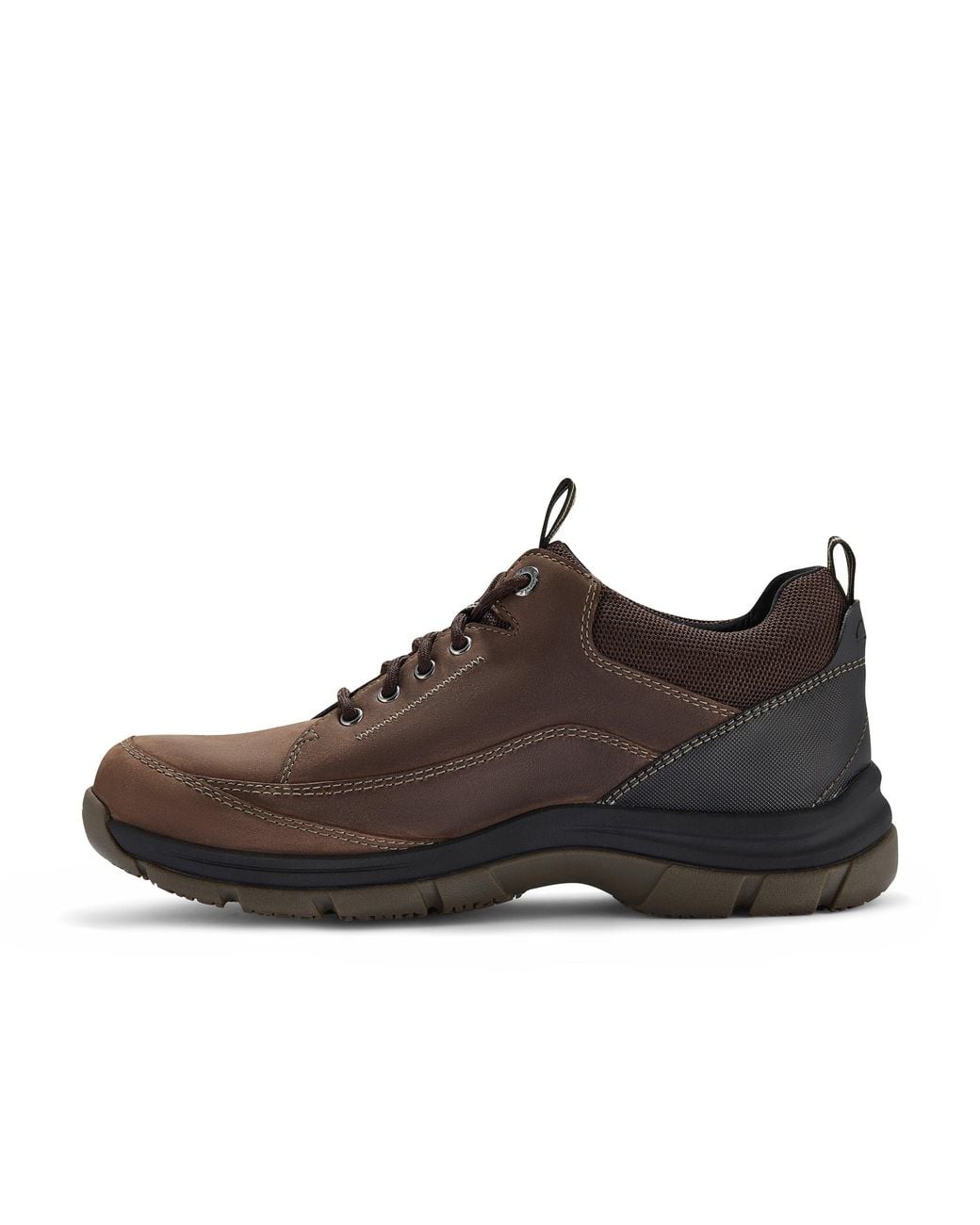 Clarks Brown Spypath Lo Gore-Tex Dark Leather Trainers, Walking for men