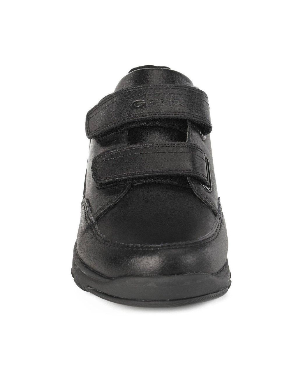 Geox Black 'J Xunday Boy B' Synthetic & Leather Shoes for men