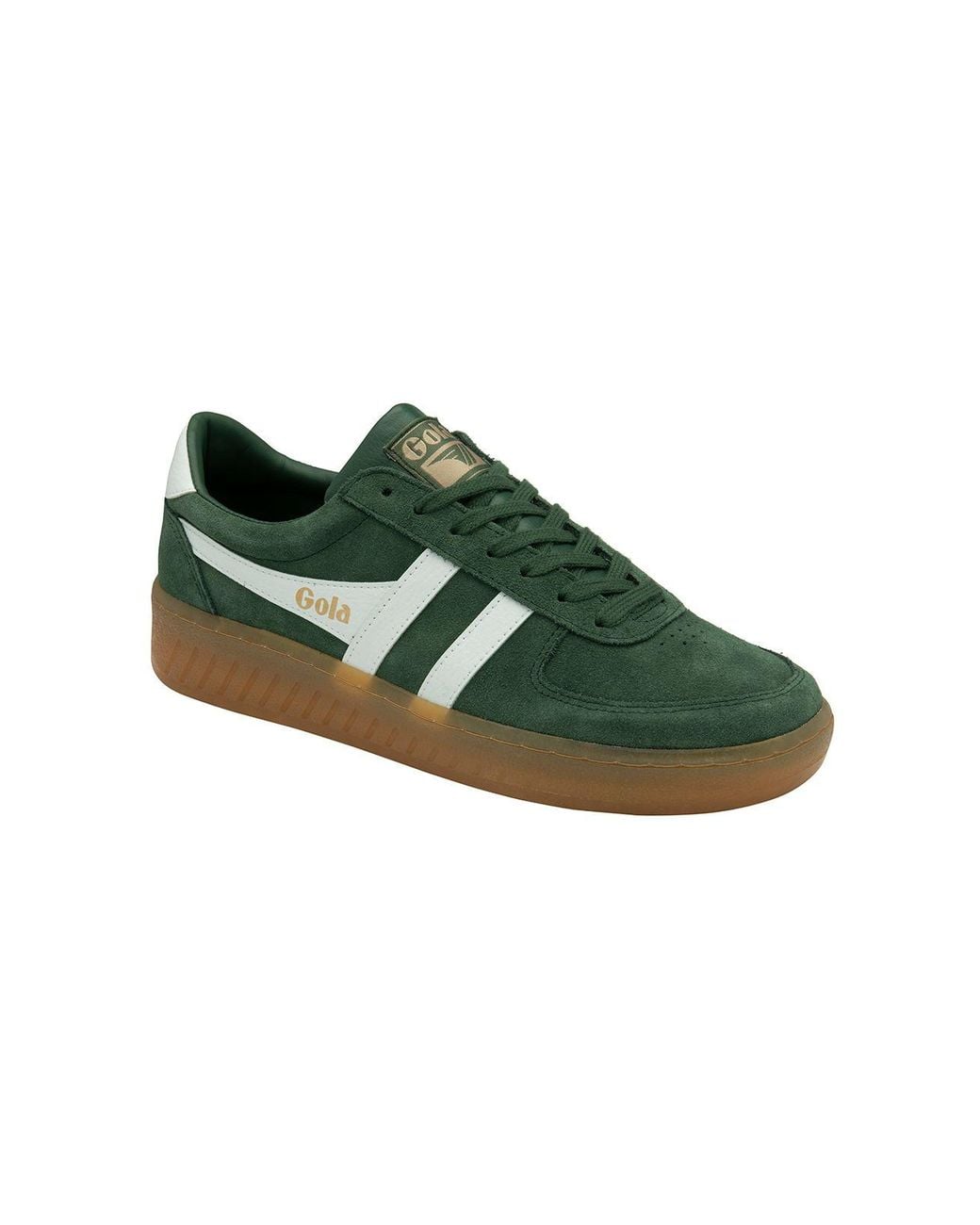 Gola Green 'Grandslam Suede' Suede Lace-Up Trainers for men