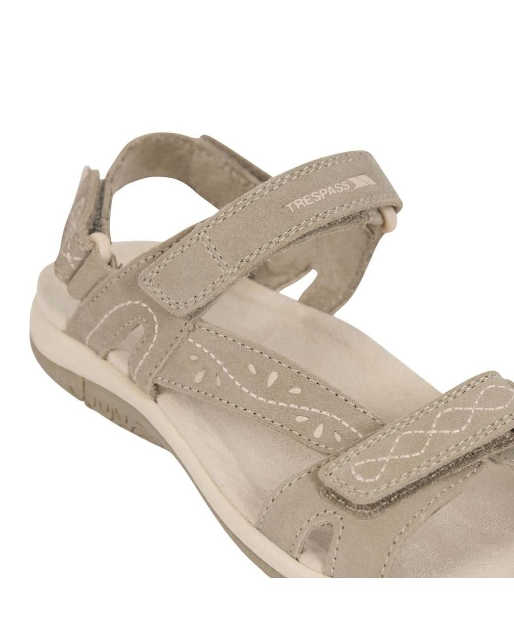 Trespass Gray Naia Suede Cushioned Sandals