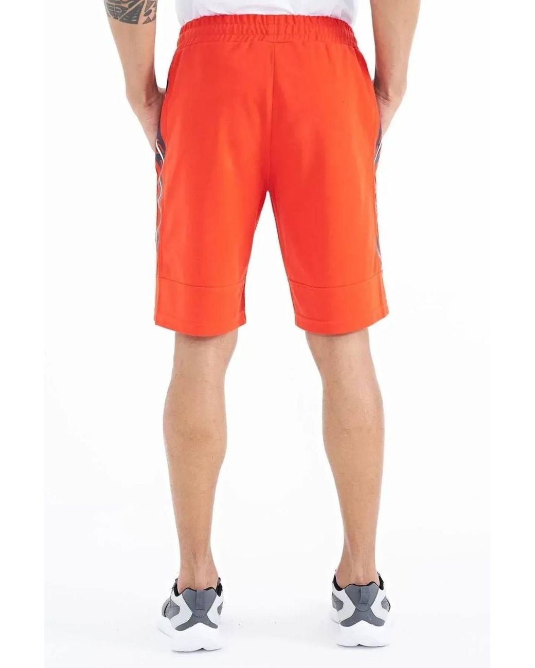 TOMMY LIFE Red Jersey Pull-On Shorts for men
