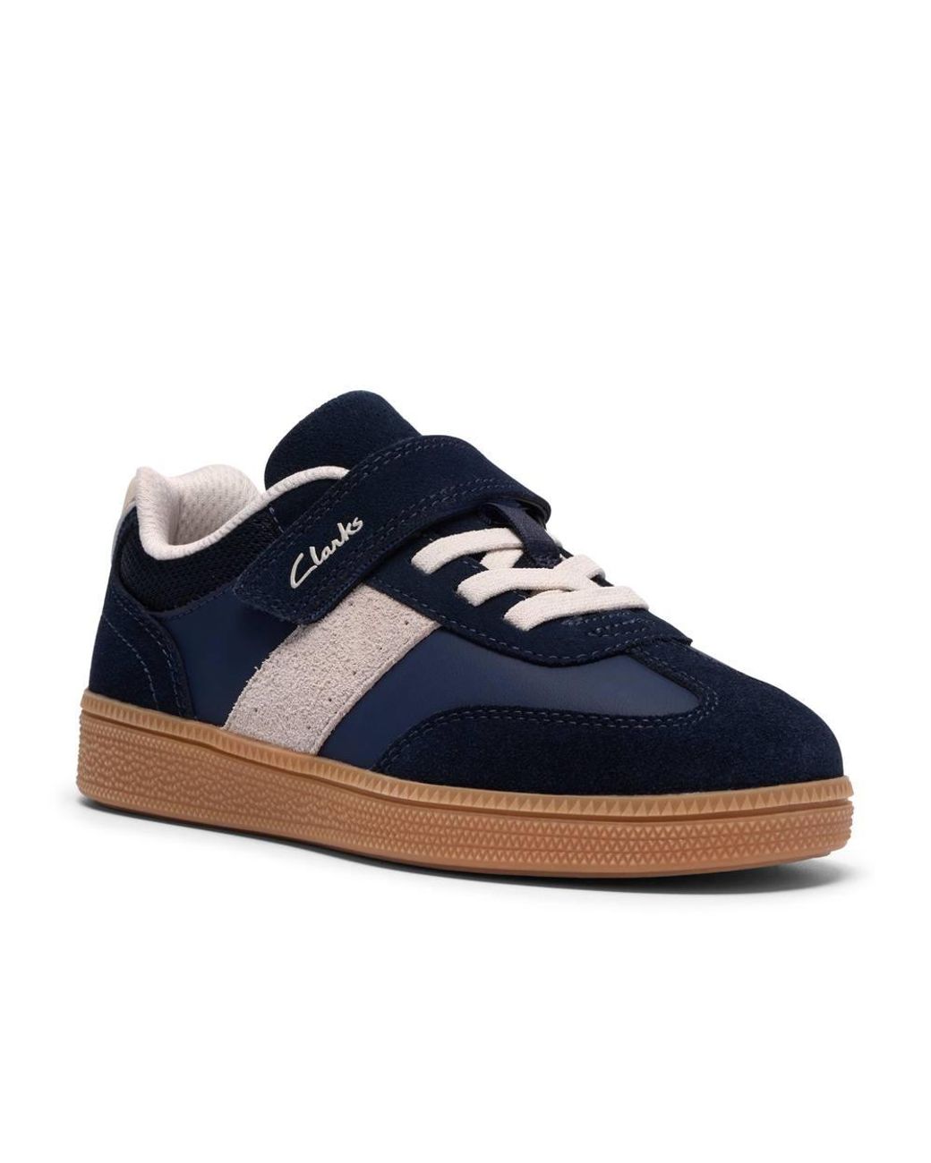 Clarks Blue Cypress Step Kid Combination Trainers
