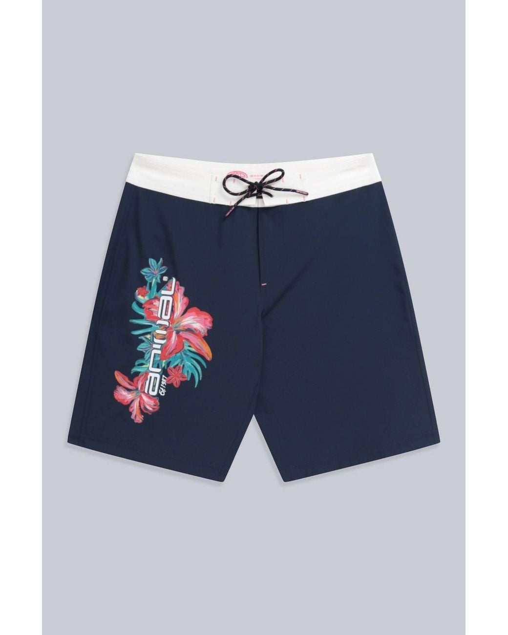 Animal Blue 'Nora' Quick Dry Adjustable Tie Waist Repreve Our Ocean Board Shorts