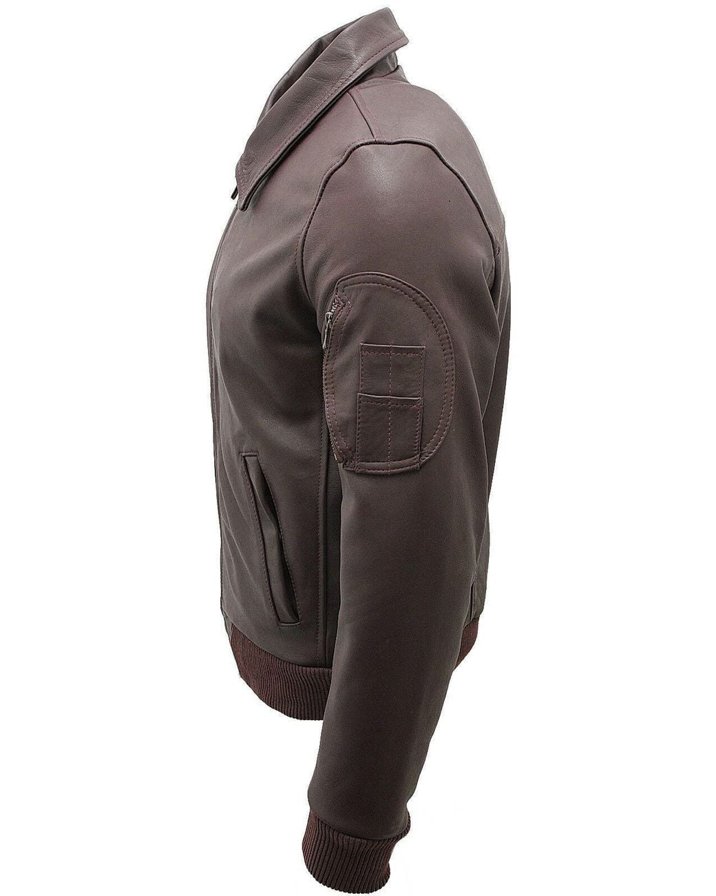 Infinity Leather Brown Cowhide Airline Leather A2 Us Airforce Bomber Jacket for men