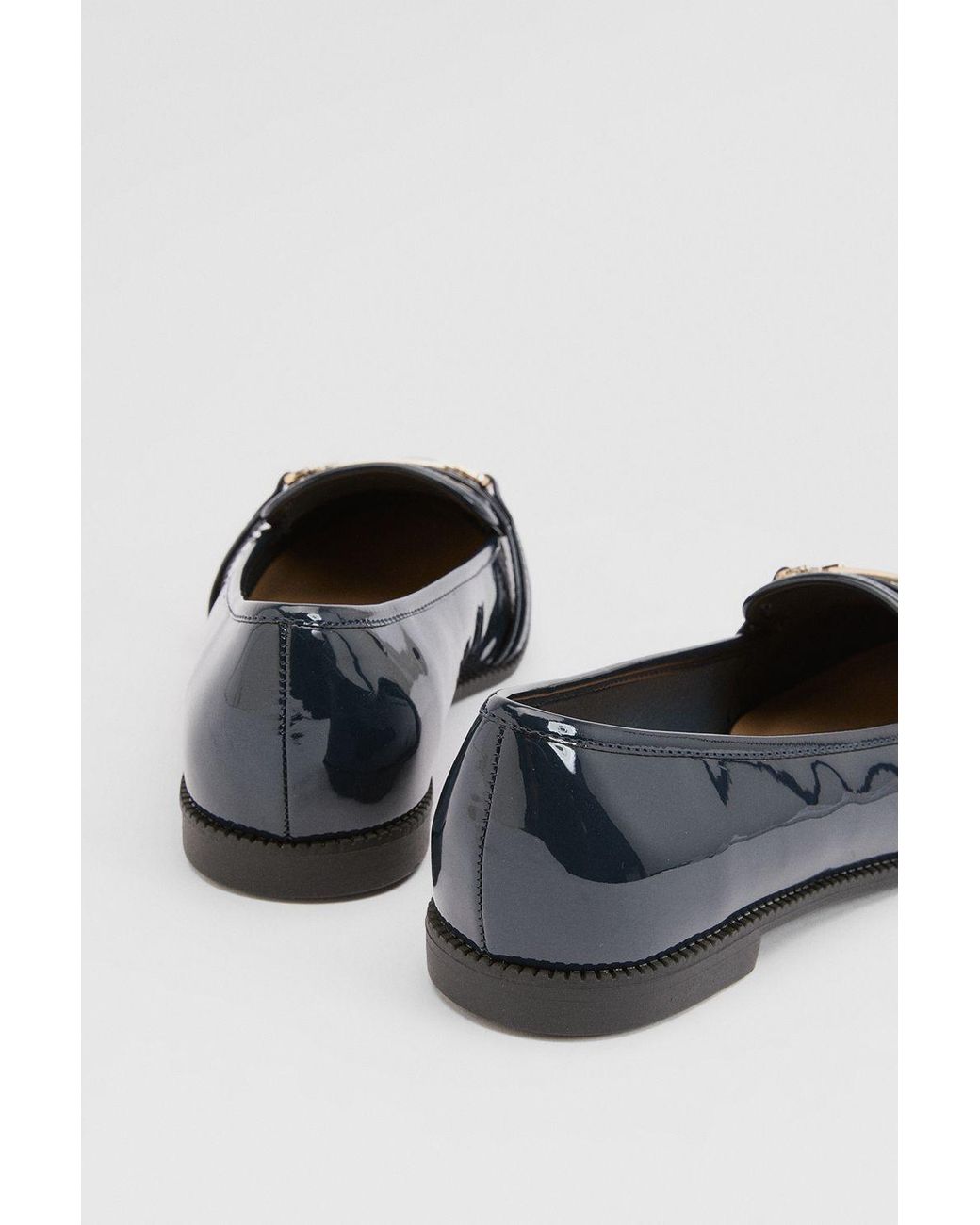 Dorothy Perkins Blue Wide Fit Lora Snaffle Loafers