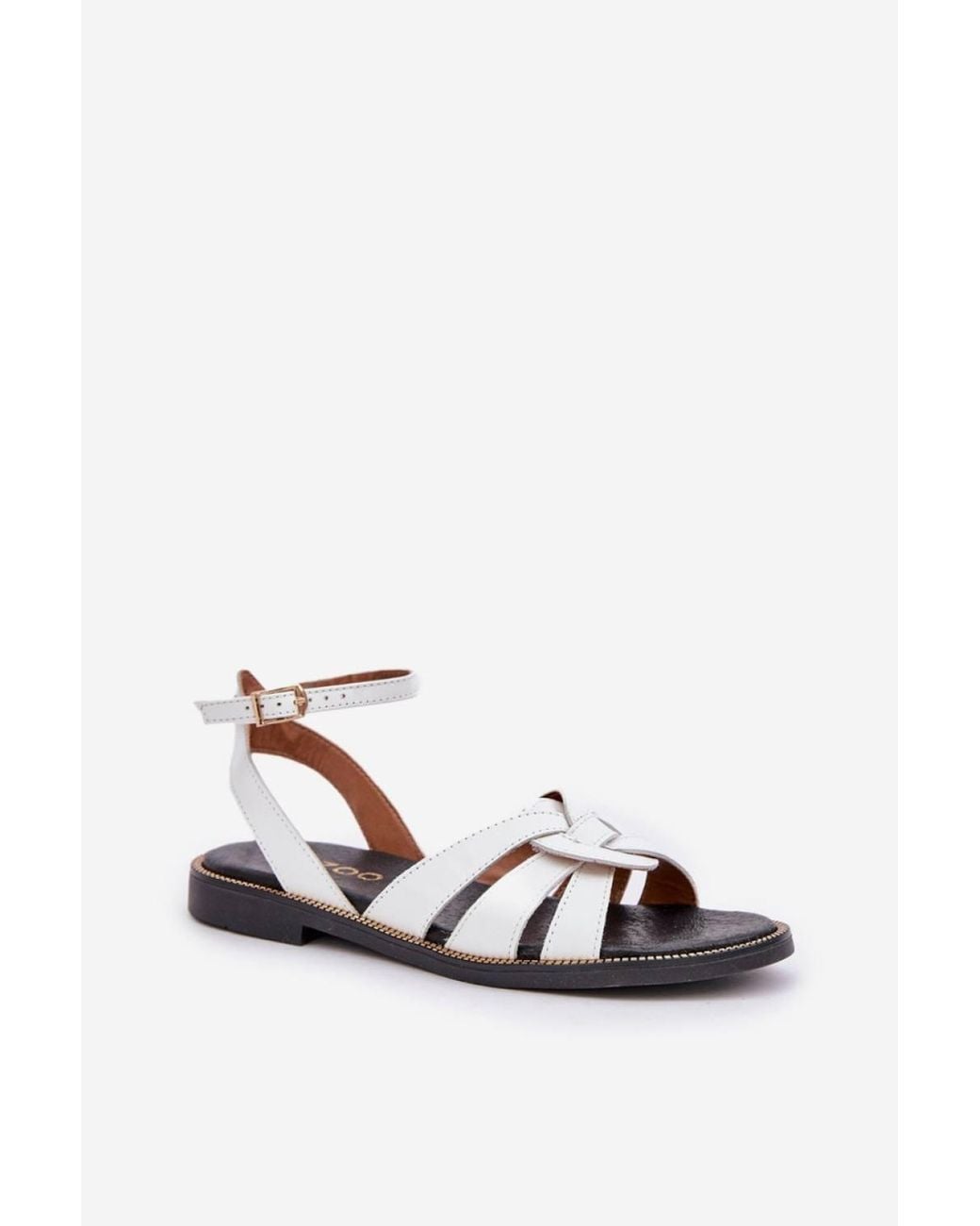 Love Lace White Summer Warm Sandals With Buckle
