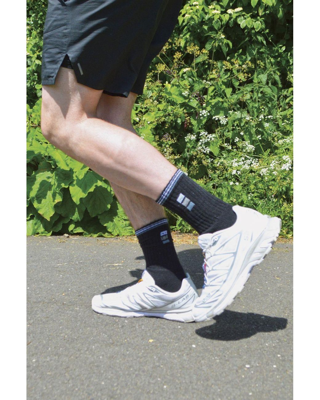 Sock Snob White 12 Pairs Retro Stripe Cotton Sports Socks for men
