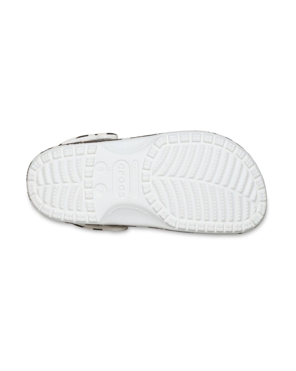 CROCSTM Black Classic Clog Cow Print Chalk/Multi
