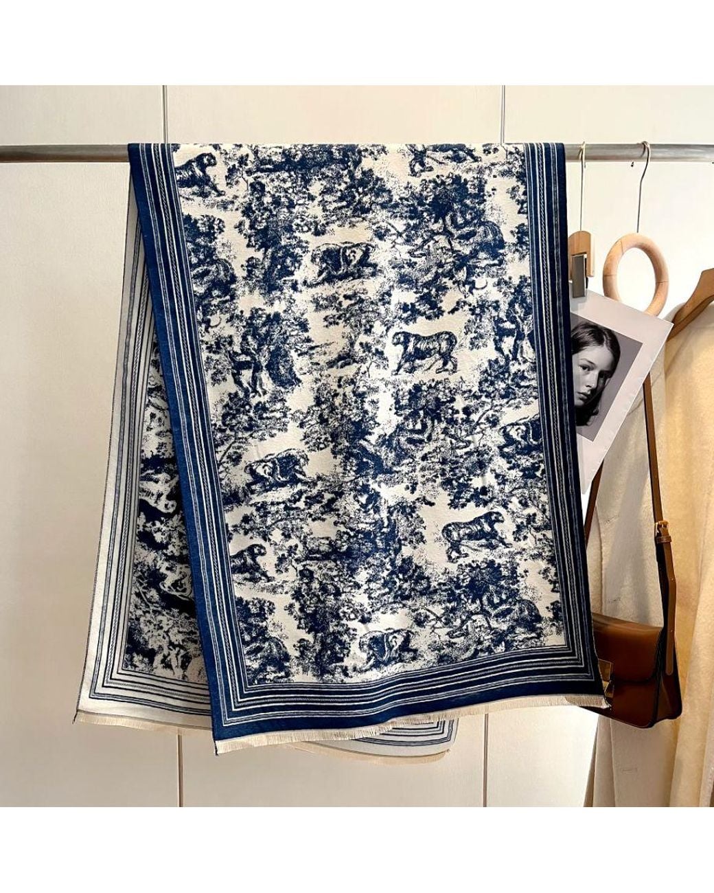 Lemon Daisy Accessories Blue Naomi Wrap Scarf Shawl