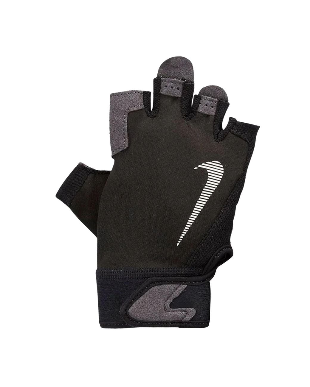 Nike Black Ultimate Heavyweight Fitness Fingerless Gloves for men