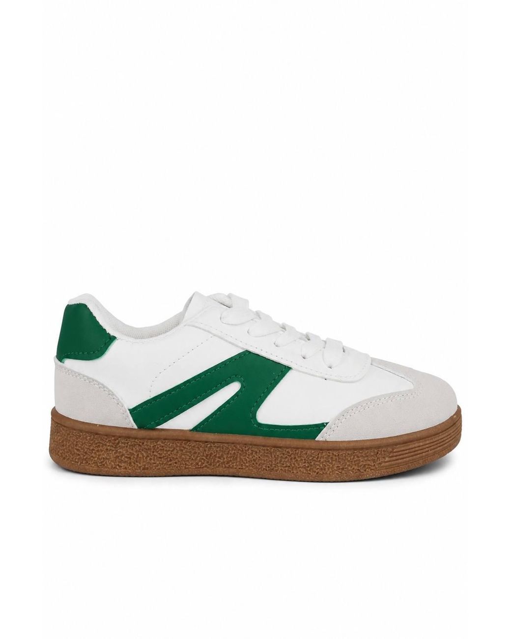 Spot on Multicolor Retro Panel Lace Up Trainers With Gum Sole for men