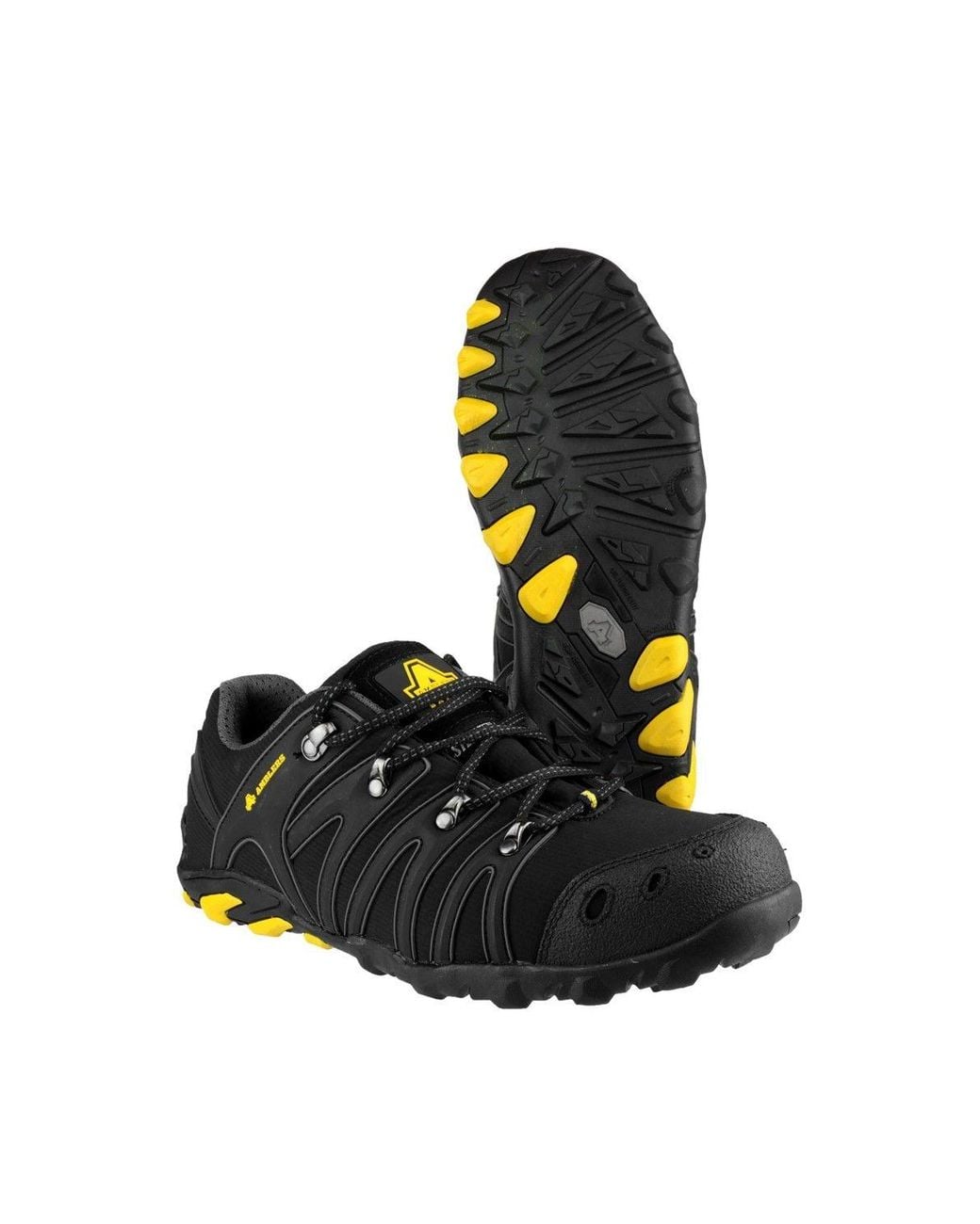 Amblers Black 'Fs23' Safety Trainers
