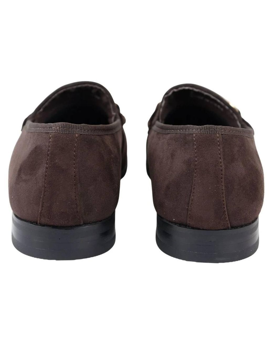 TruClothing Brown Leather Lined Slip On Suede Loafer Shoes for men