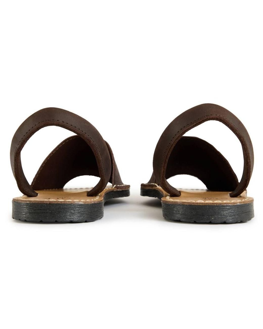 Sole Black Macaw Nubuck Menorcan Sandals