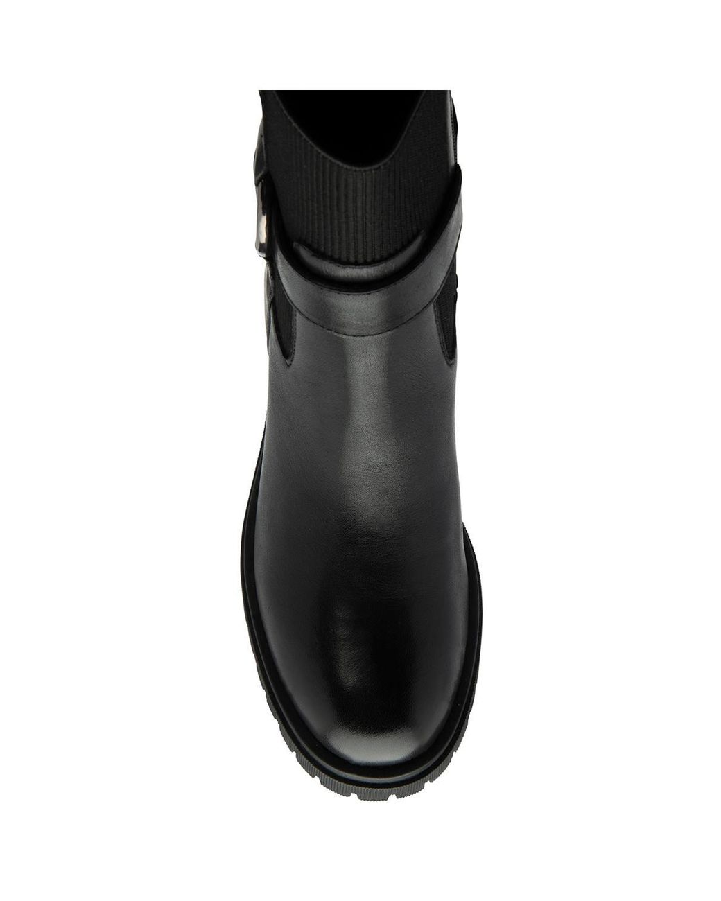 Ravel Black Leather 'Kirkton' Zip-Up Ankle Boots