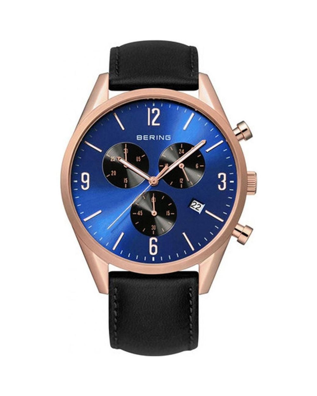 Bering Time Black 10542-567 42Mm Quartz Watch for men