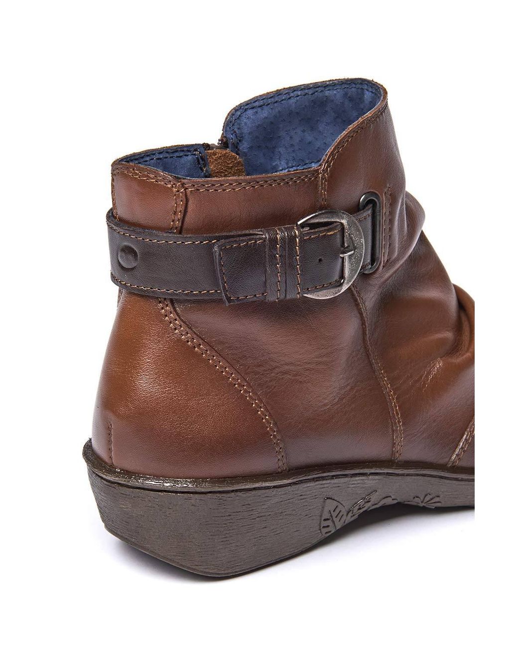 Moshulu Green 'Bourbon 2' Slouchy Leather Ankle Boots
