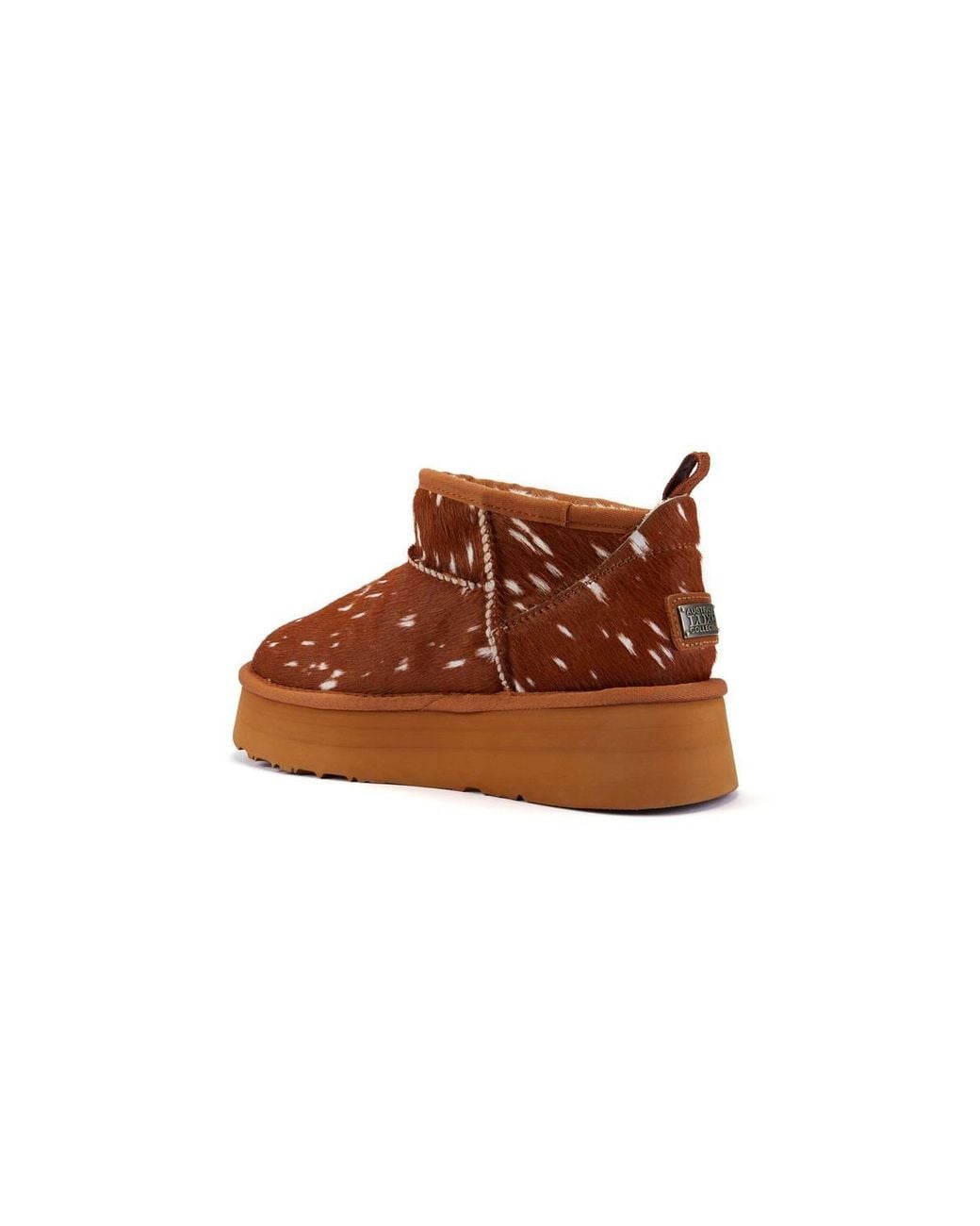 Australia Luxe Brown Cosy Ultra Short Platfoam Bambi Ankle Boots