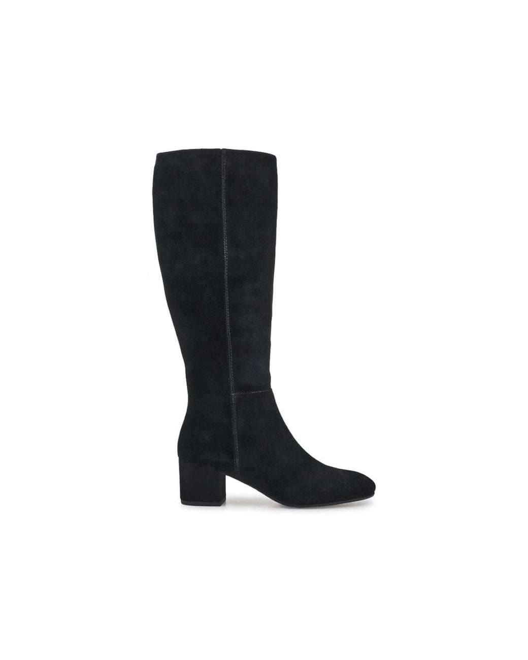 Jones Bootmaker Black Loulou1 Extra Slim Calf Fit Leather Long Boots