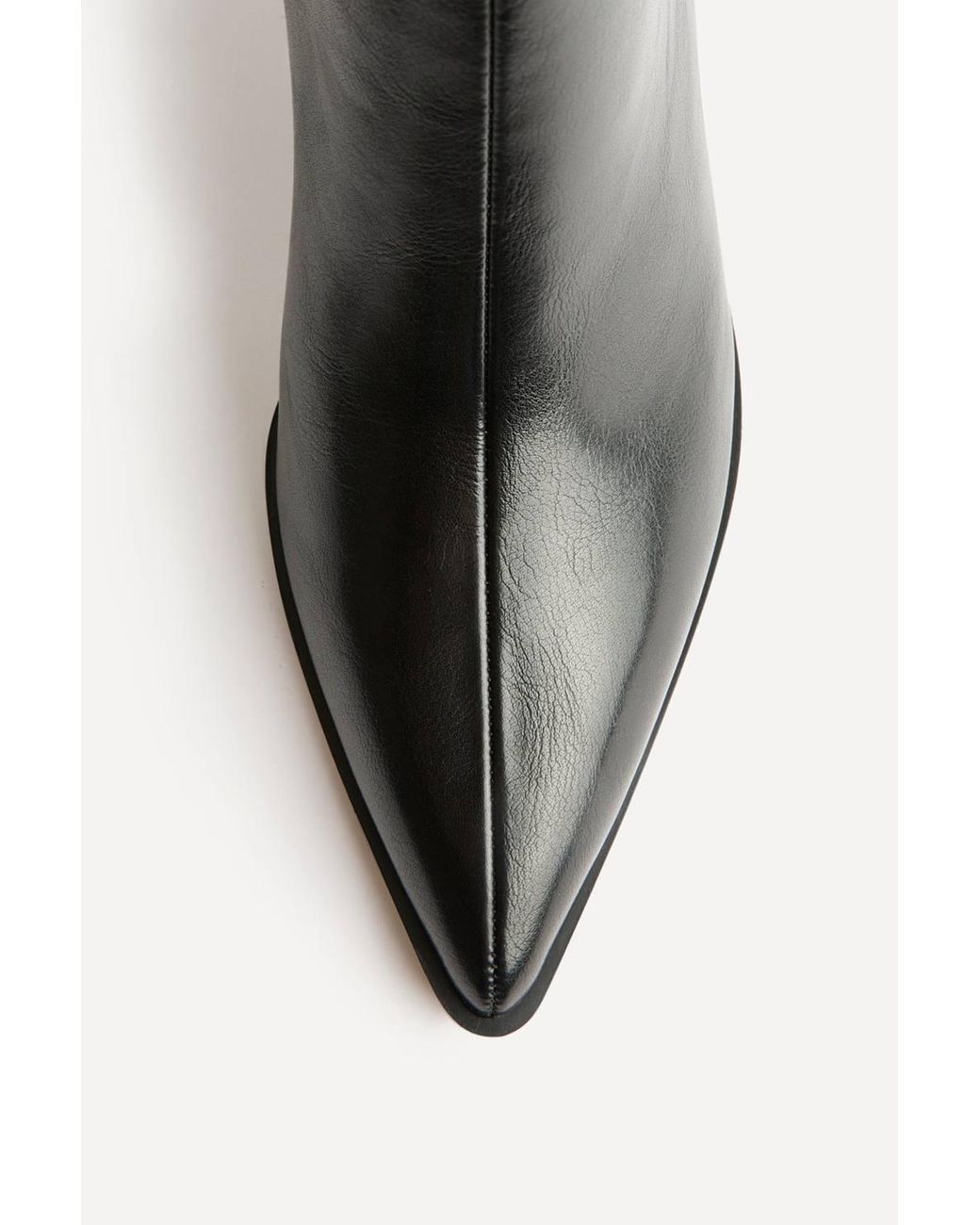 Linzi Black Signal Faux Leather Ankle Boots