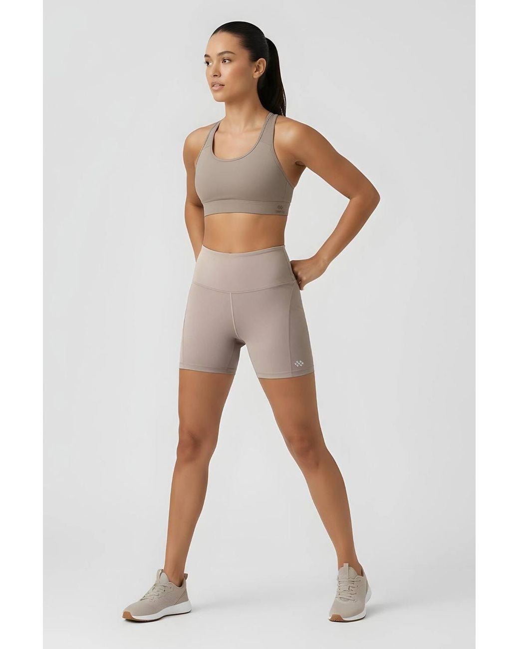 TOMMY LIFE Natural High-Waist Short Leggings