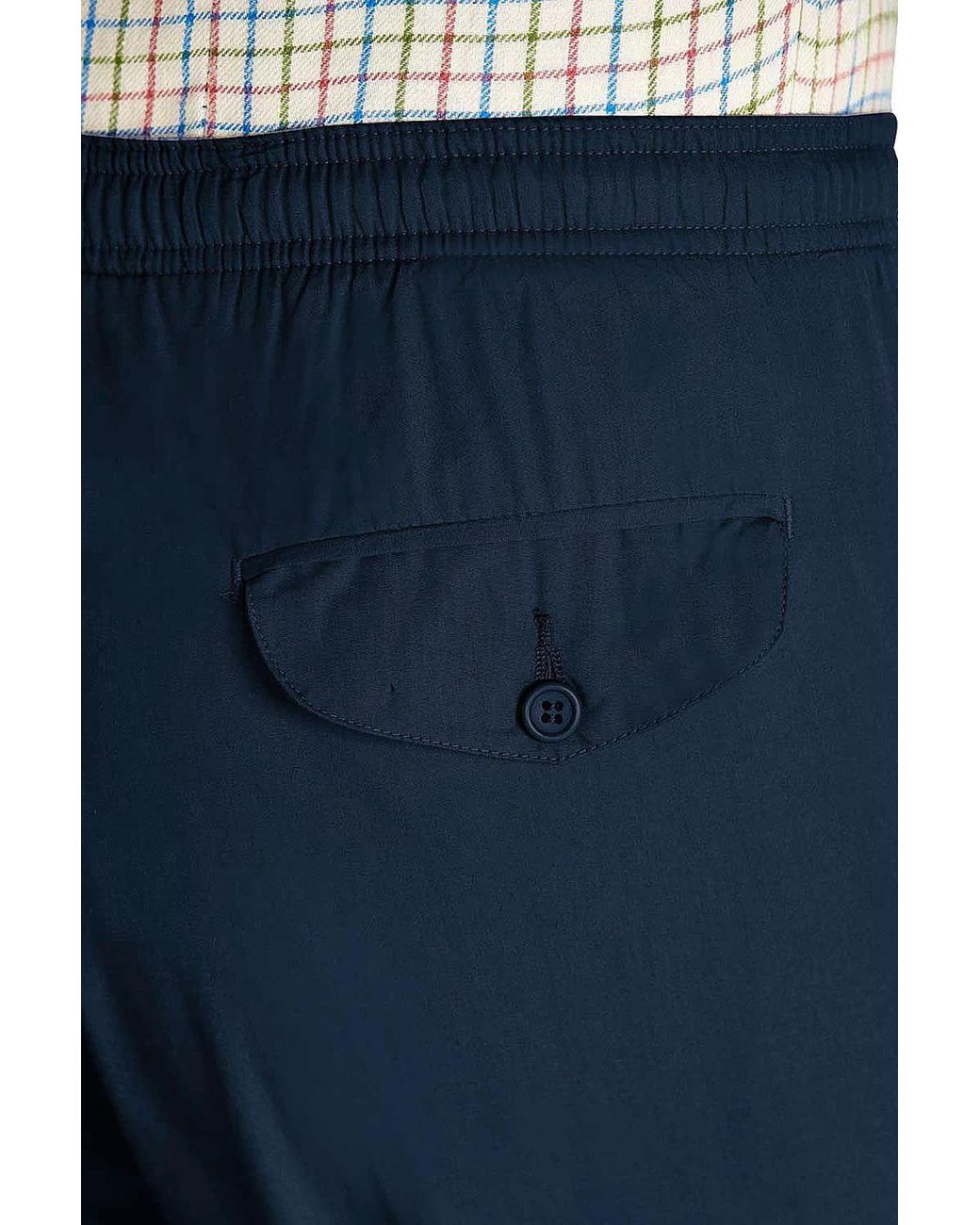 Chums Blue High-Rise Fleece Lined Leisure Trousers for men