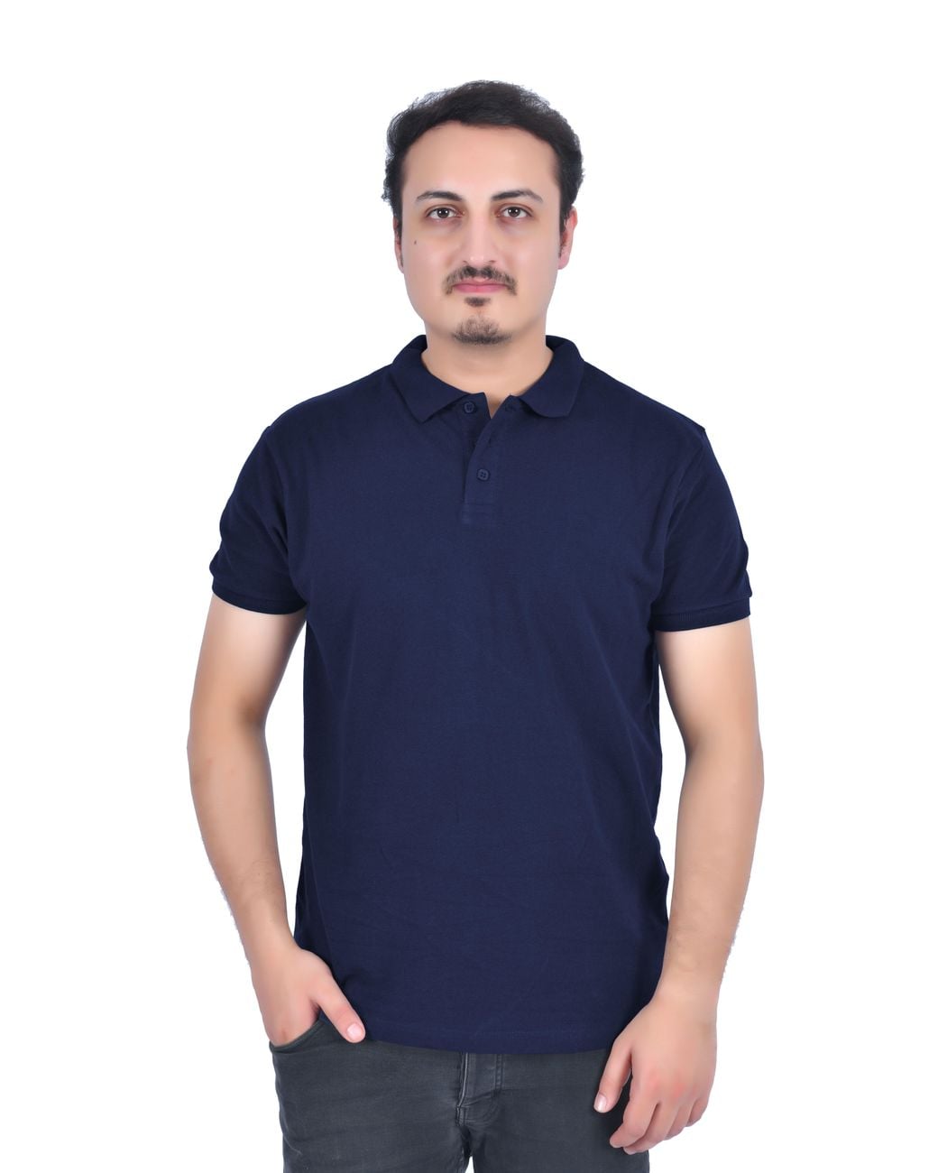 Smart Living Blue Classic Short Sleeve Polo Shirt for men