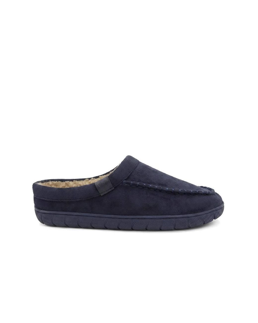 Pavers Blue Cushioned Mule Slippers for men