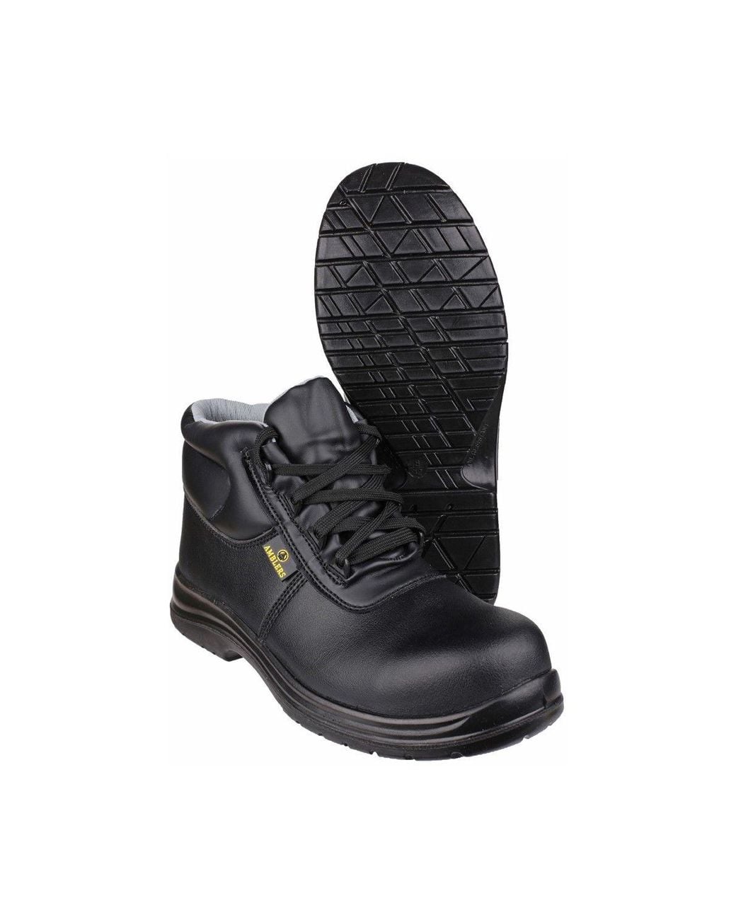Amblers Black 'Fs663' Safety Shoes