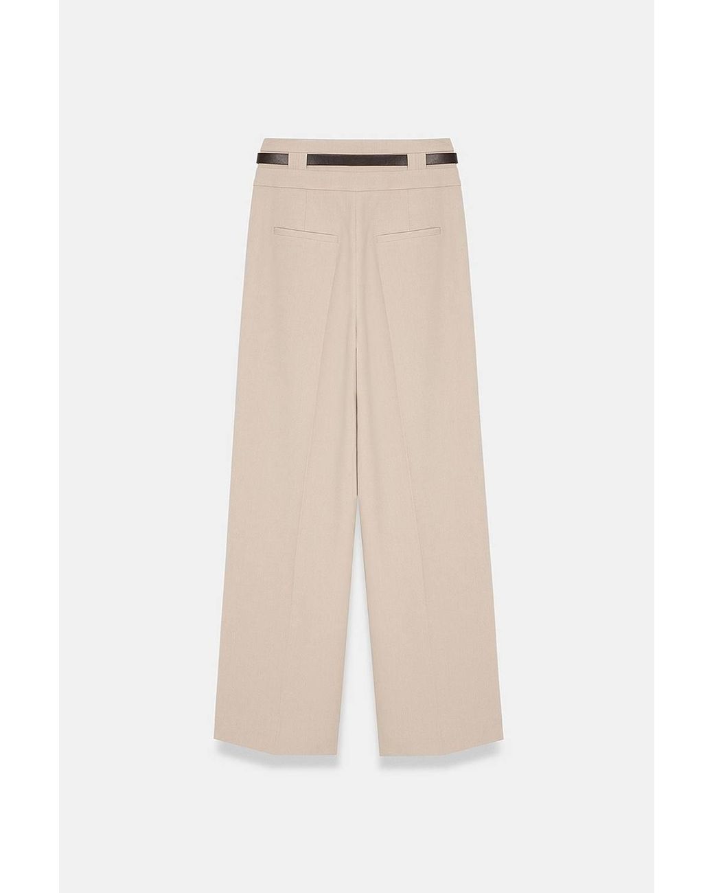 Dilvin Natural Straight-Leg Pants
