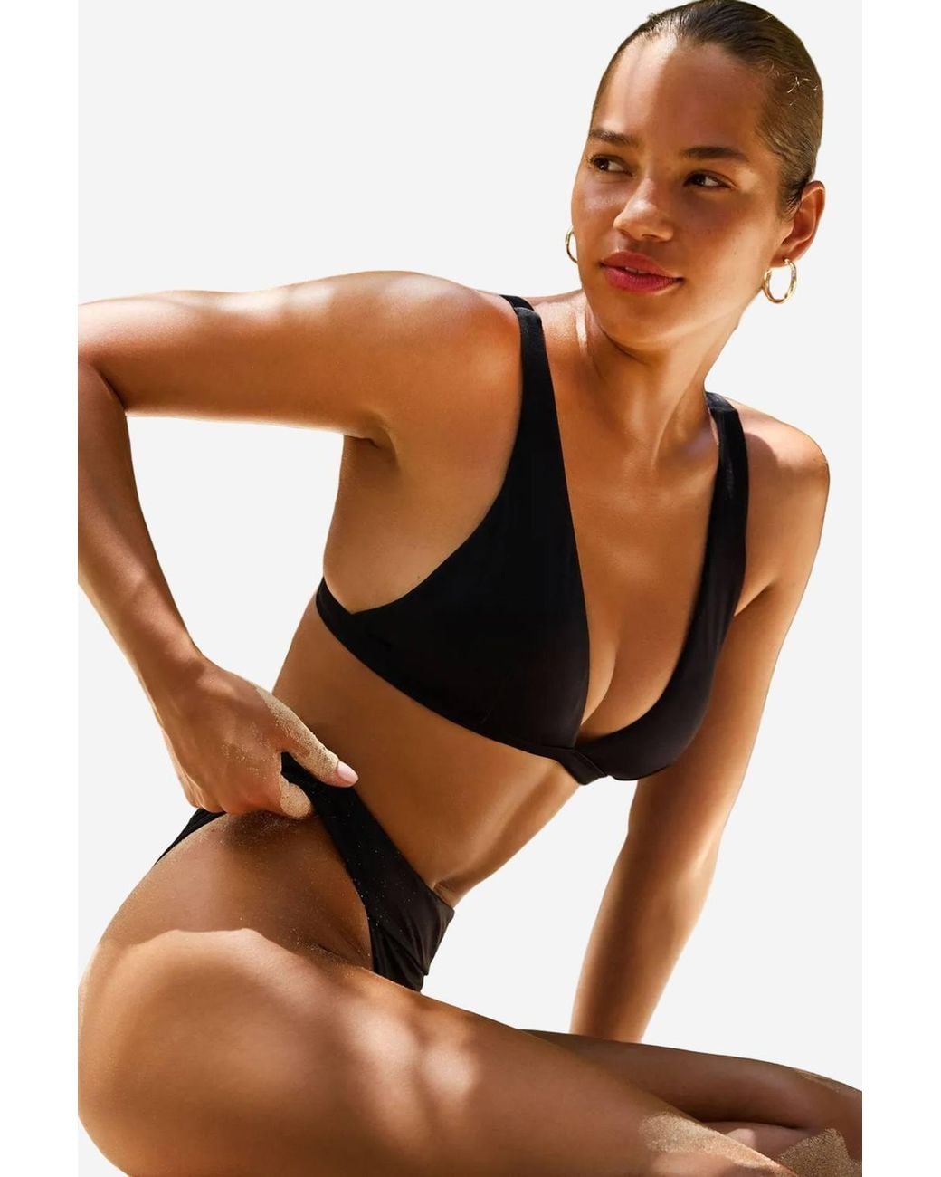 Penti Black Basic Deep V Bikini Top