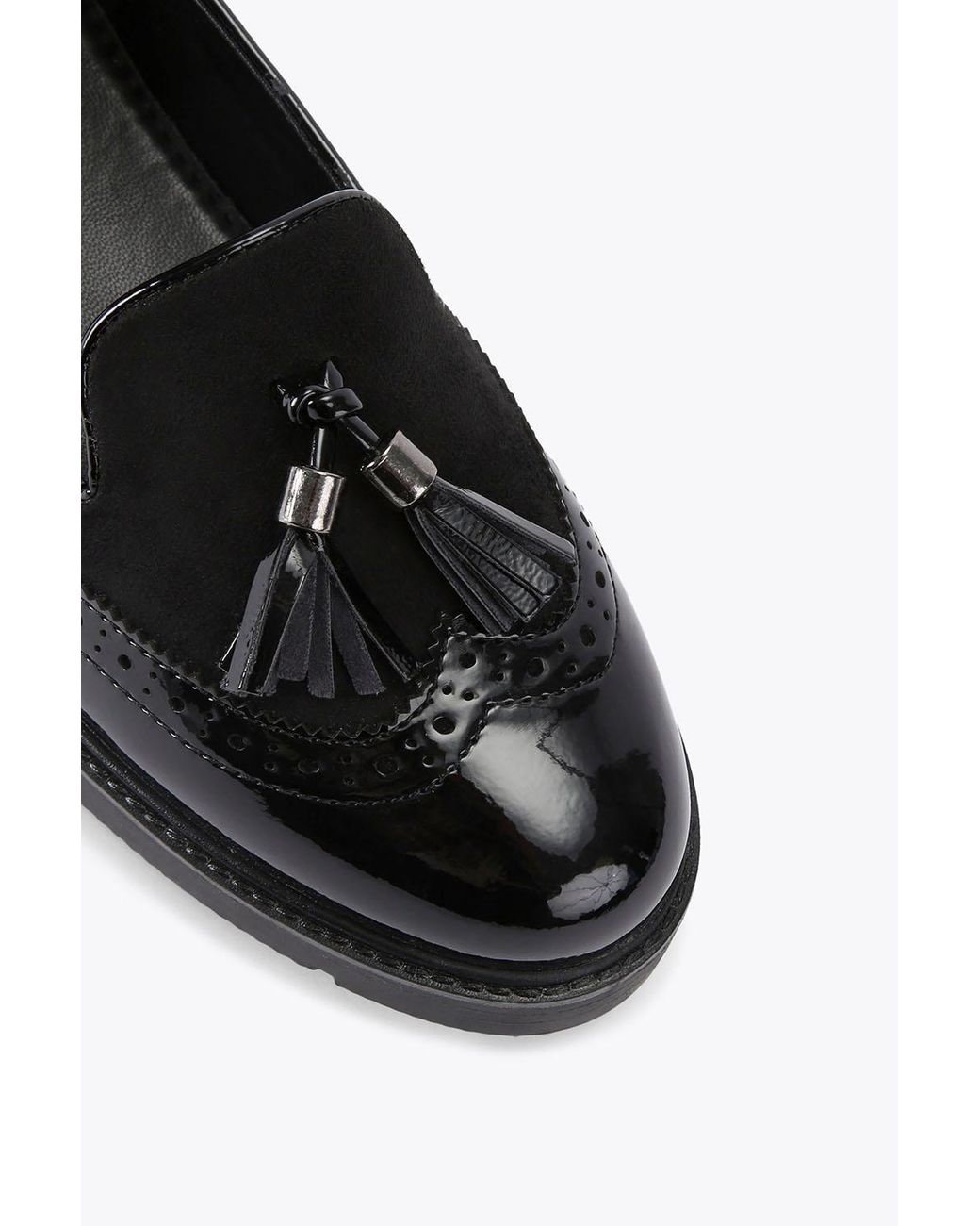Carvela Kurt Geiger Black 'Sky Brogue' Flats
