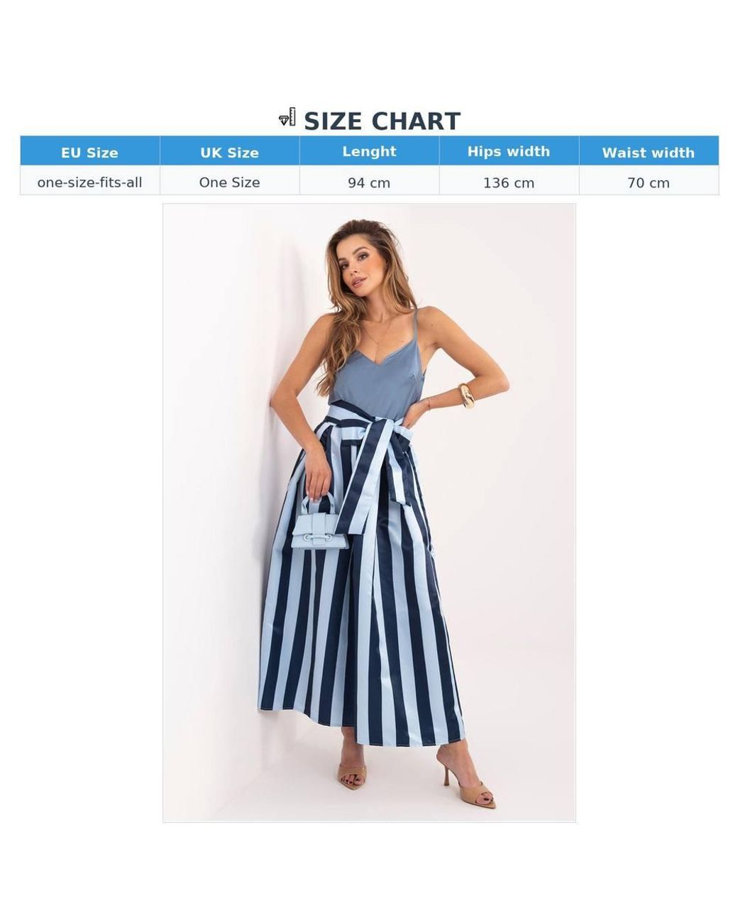 Love Lace Blue Essential Classic Signature Skirt