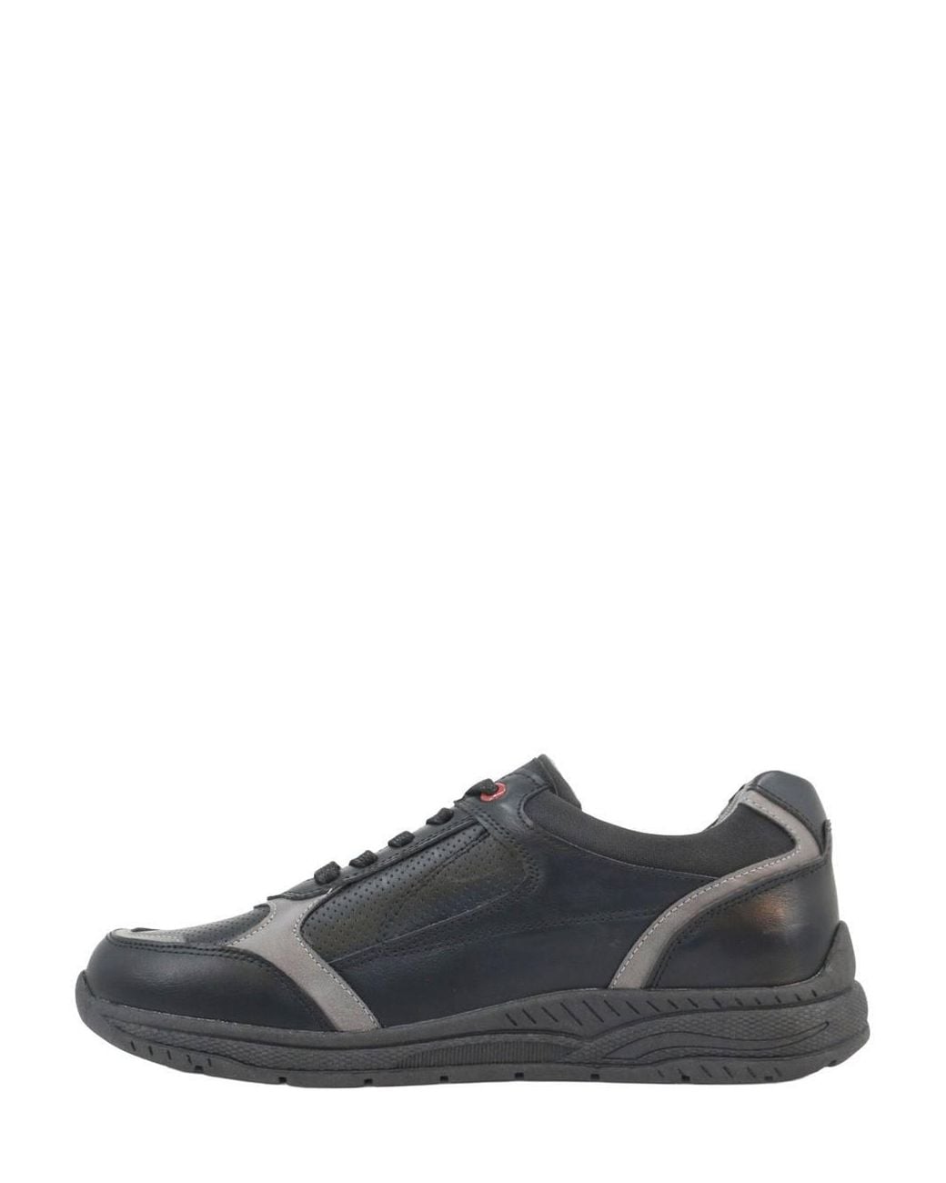 Chums Black Wide Fit Lace Up Slip Resistant Trainers Comfortable G Fit With for men