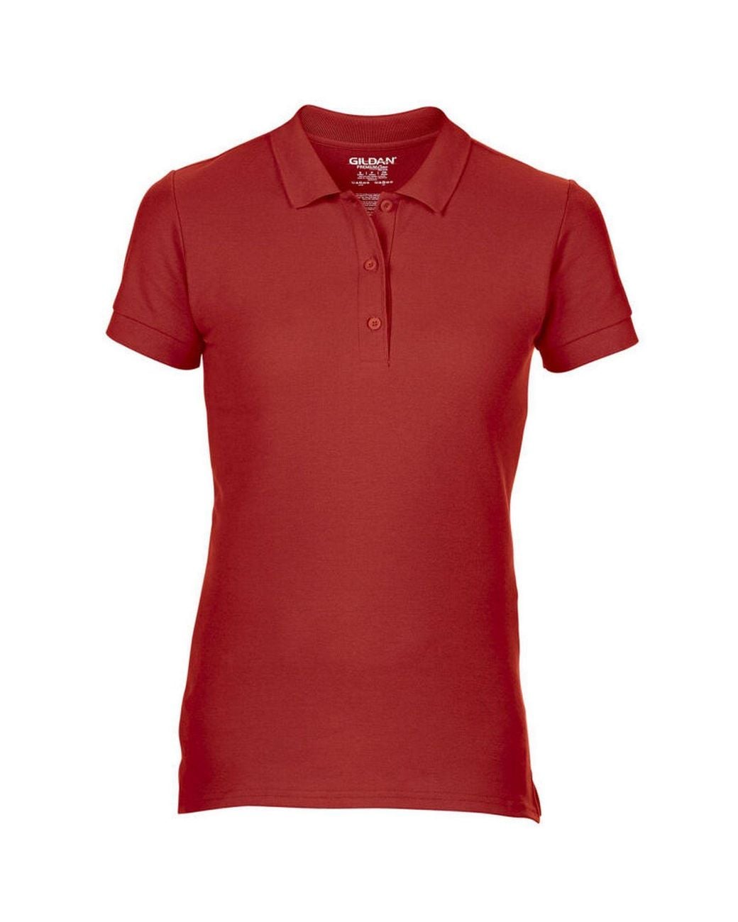 Gildan Red Double Piqué Polo Shirt