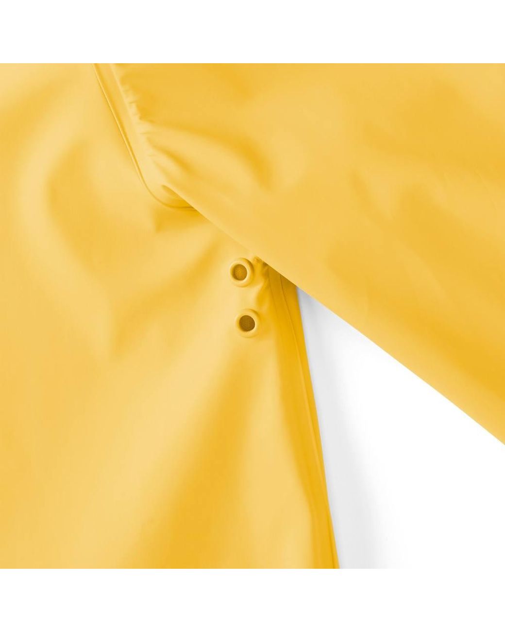 Lands' End Yellow Waterproof A-Line Squall Rain Jacket