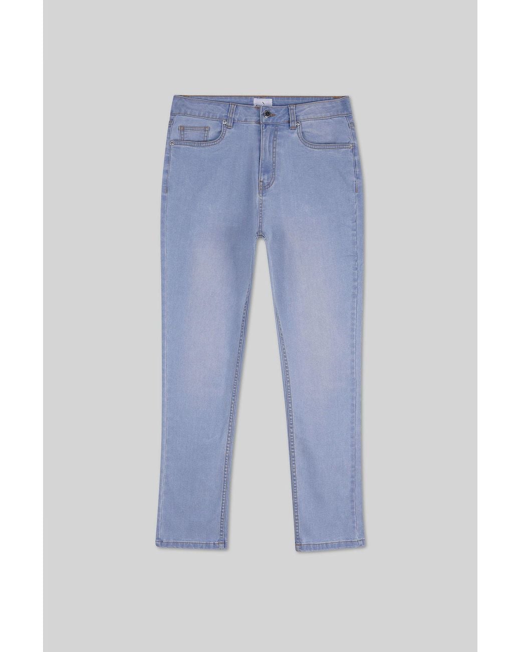 Enorsia Blue High Waisted Regular Fit Jeans