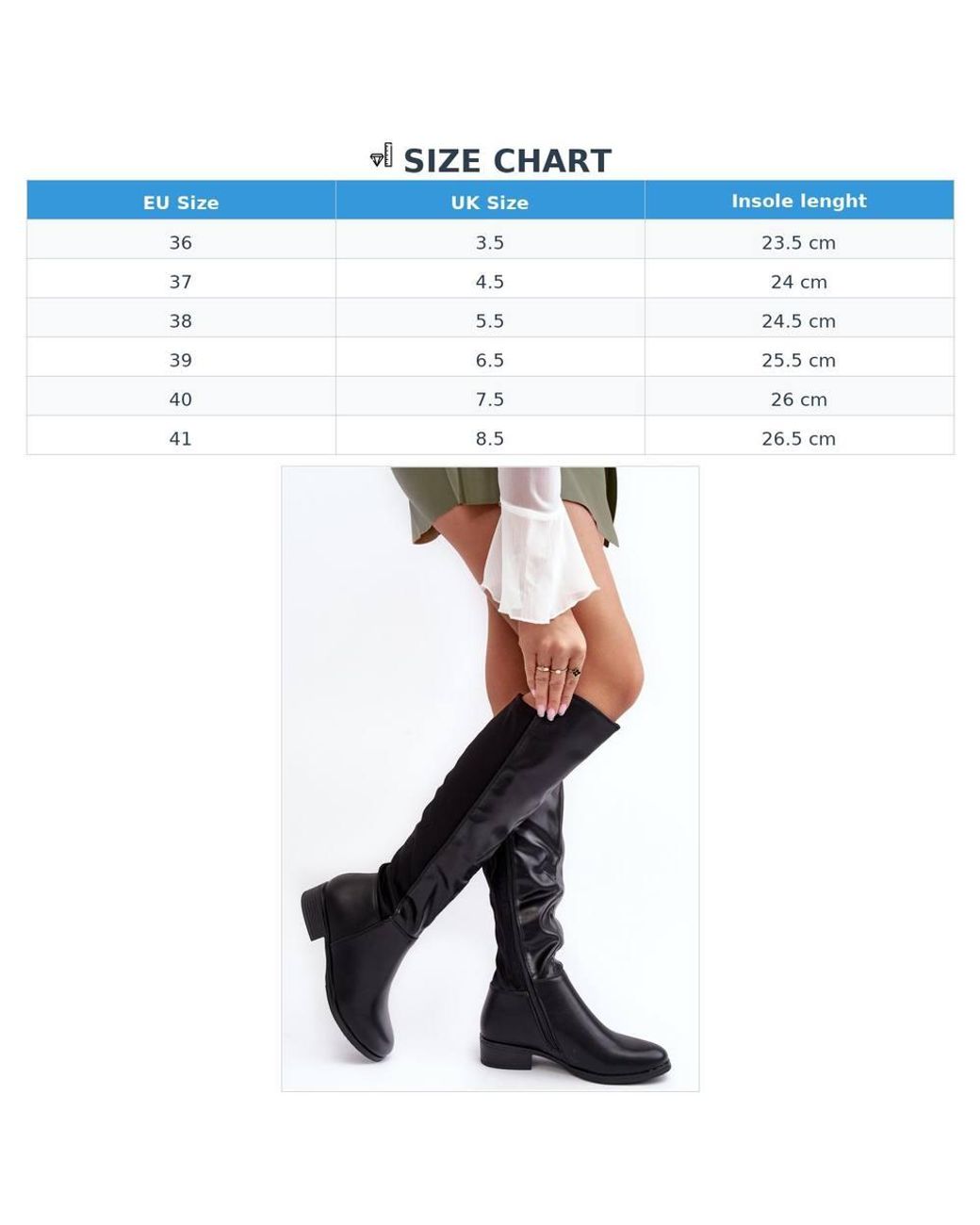 Love Lace Black Round Toe Warm Lined Faux Leather Over The Knee Boots