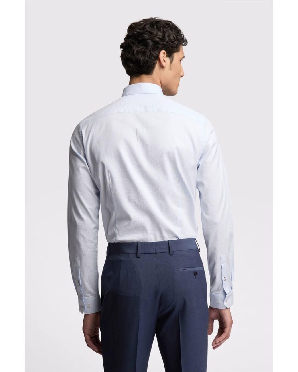Ted Baker White Slim Fit Hart Diamond Dot Shirt for men