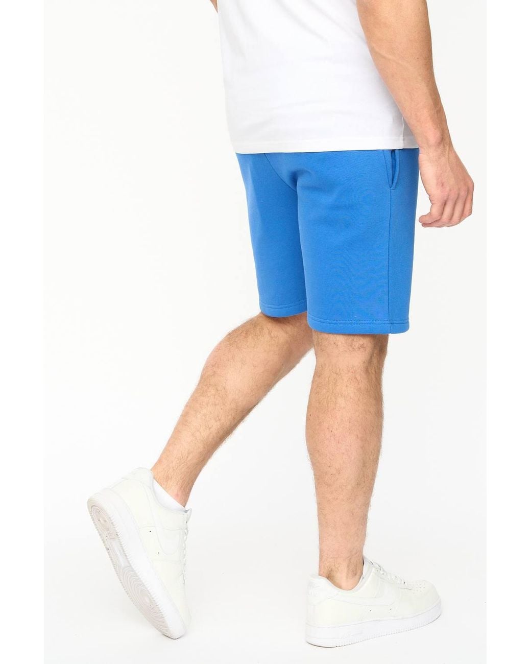 Crosshatch Blue Kensby Graphic Shorts for men