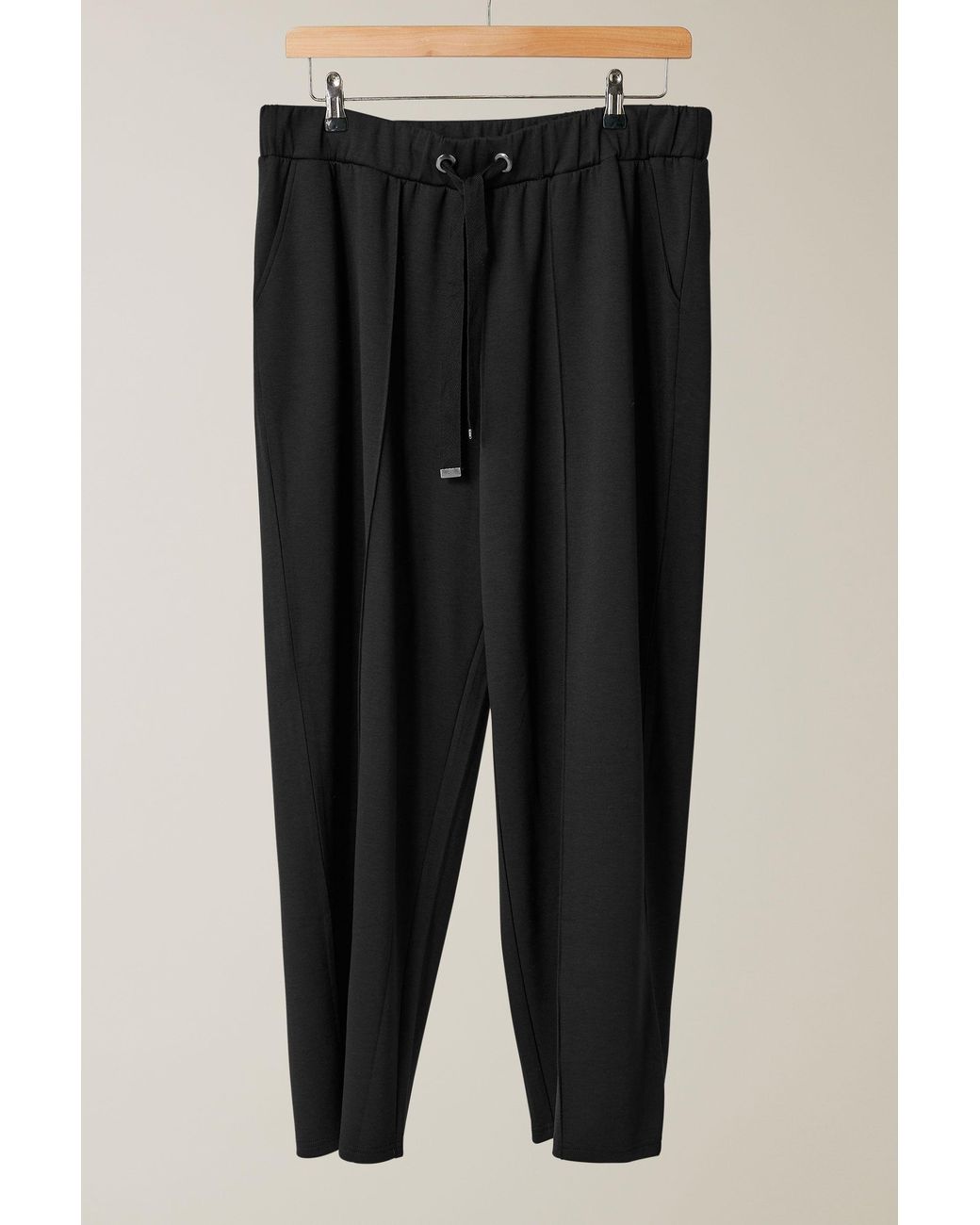 Evans Black Wide Leg Joggers
