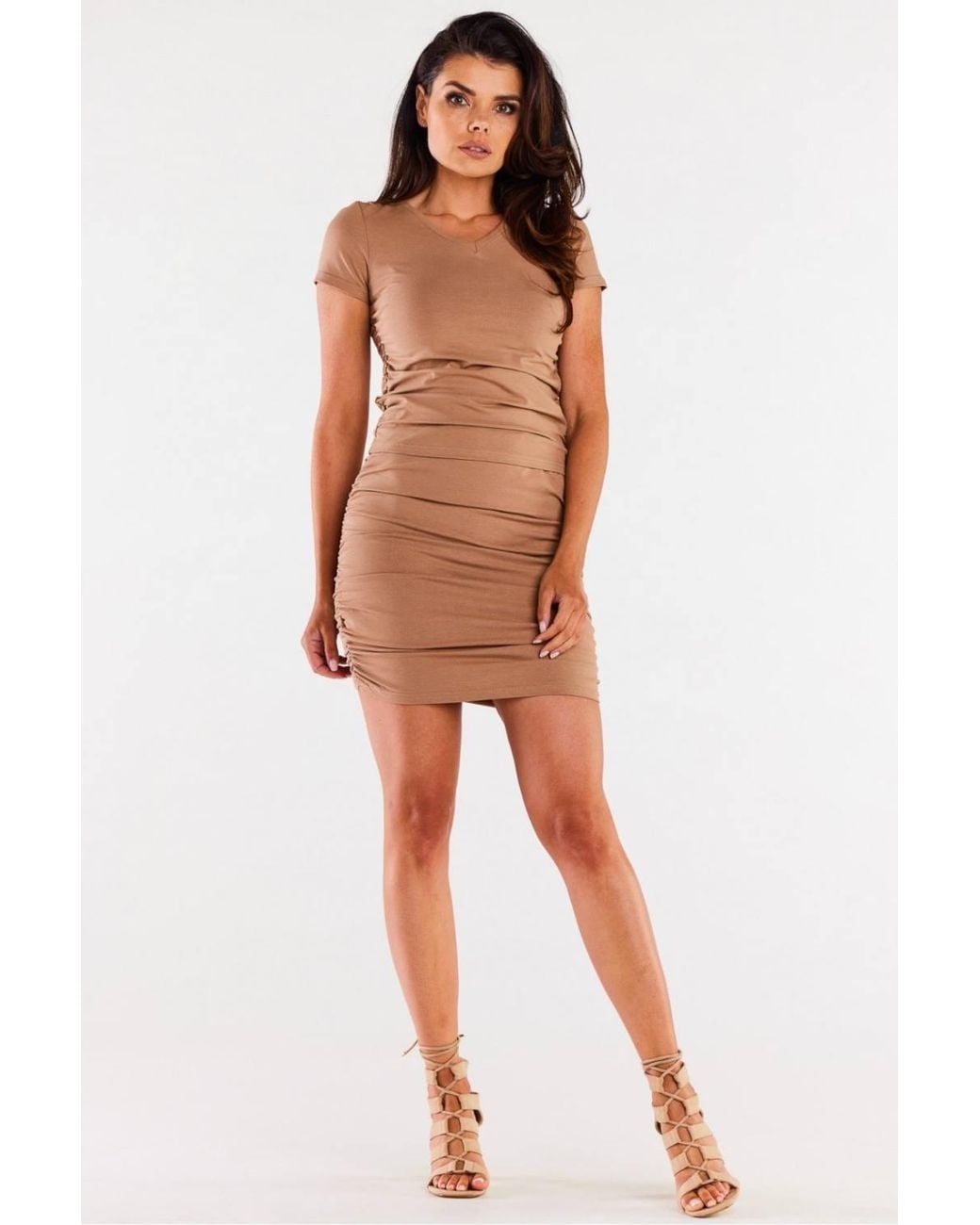 Love Lace Natural Soft Knit Short Tight Skirt