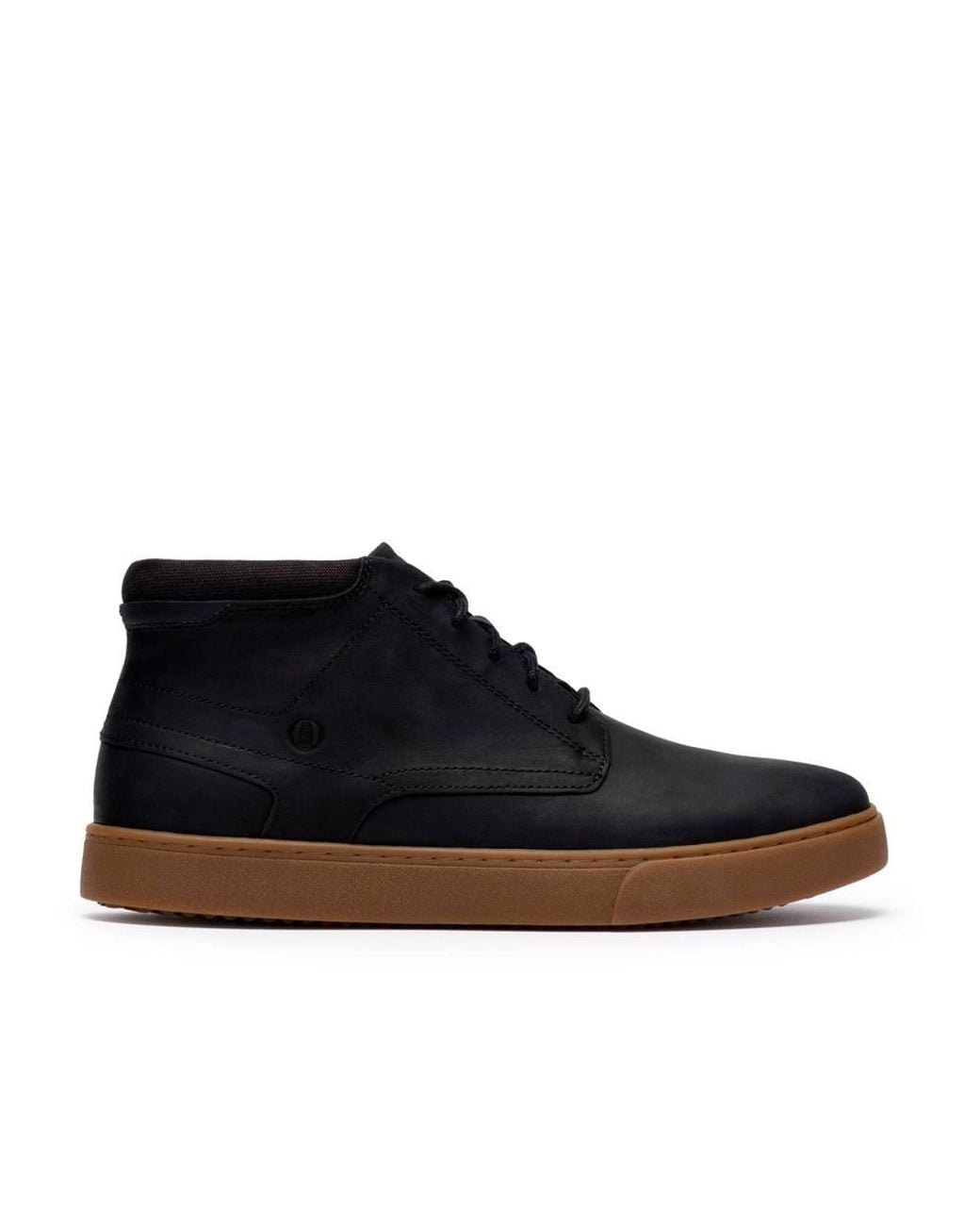 Clarks Blue Lydford Mid Leather Ankle Boots, Lace Up for men