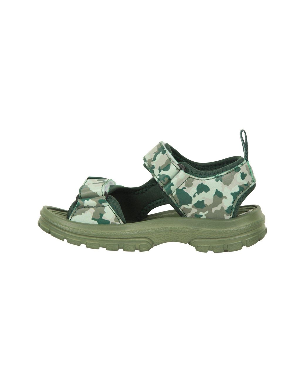 Mountain Warehouse Green 'Sand' Soft Lined Cushioned Lightweight Open Toe Touch Strap Sandals