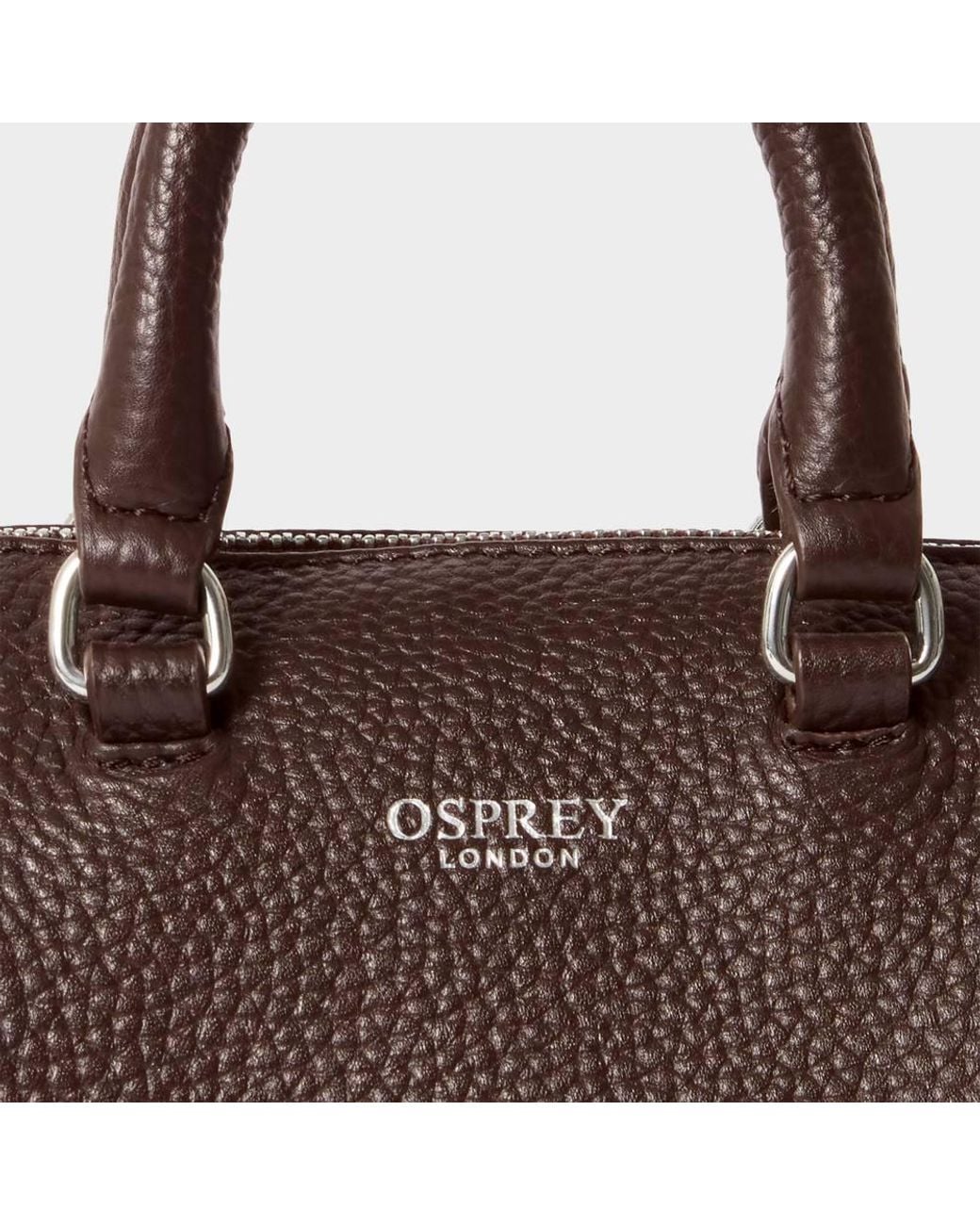 Osprey Brown The Madison Mini Leather Barrel Bag
