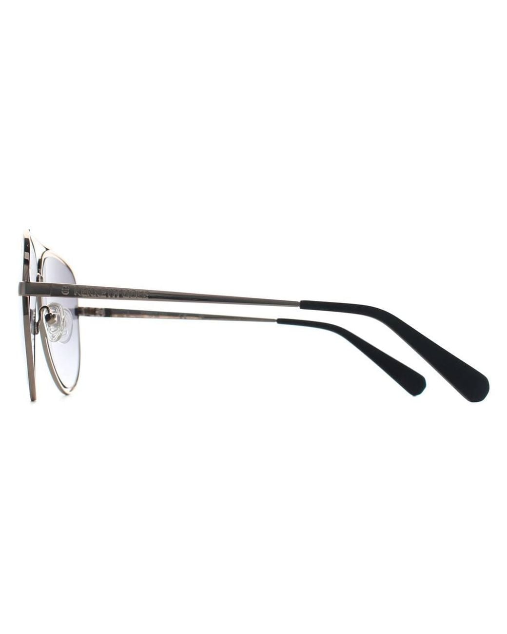 Kenneth Cole Black Aviator Smoke Gradient Kc00023