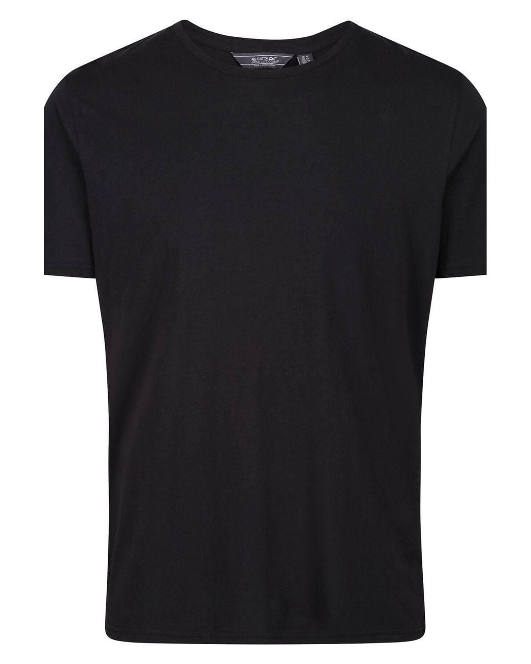 Regatta Black Tait Short Sleeved Lightweight Active T-Shirt for men